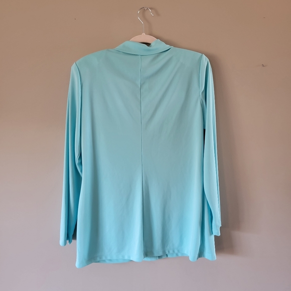 Casual Vintage Blazer Jacket Eggshell Blue Y2k - Picture 3 of 11